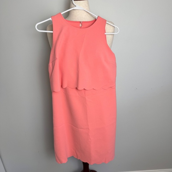LOFT Dresses & Skirts - Loft Scalloped Coral Dress